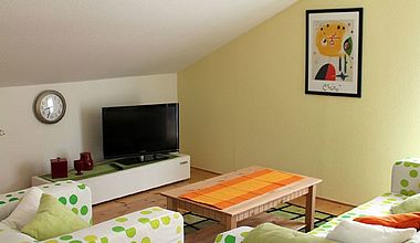 Wohnzimmer Ferienwohnung Peters Ilsenburg