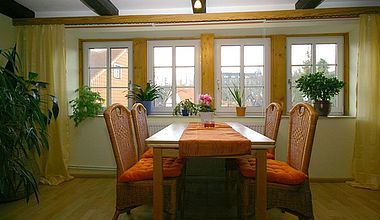 Esszimmer Ferienwohnung Enzenberg Ilsenburg