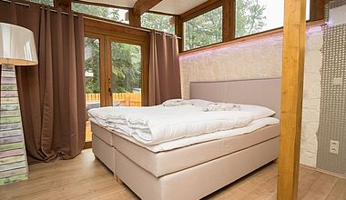 Schlafzimmer Bungalow am Schloß
