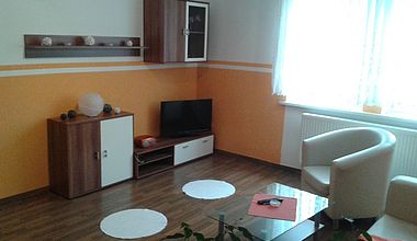 Wohnbereich Ferienwohnung Stahl
