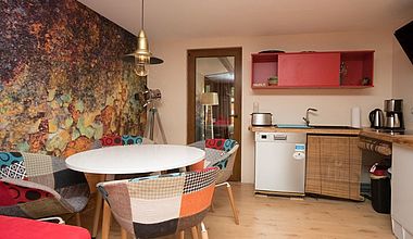 Wohnküche Bungalow am Schloß