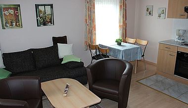 Wohnküche Ferienhaus Bollmann in Ilsenburg