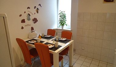 Essbereich Ferienwohnung Stahl