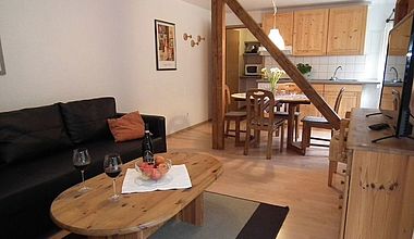 Wohnküche Ferienhaus Nexö